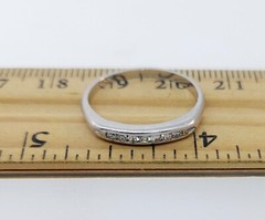 Antique Art deco 1920’s Platinum Diamond Channel Set Wedding Band