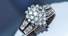 10k yellow gold ring 1.25ct natural diamond size 6.75 vintage handmade 5.1gr