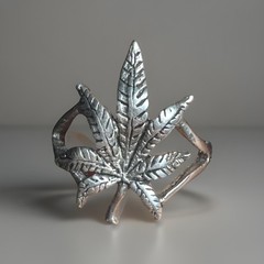 Vintage Ring G & S 88 80’s Ring Leaf Chill Retro Size 5.25