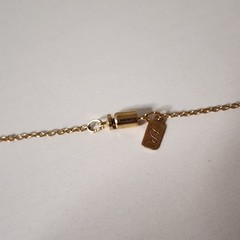 Vintage Lady Remington Signed “LR” Necklace Gold Tone Rose Floral Design Pendant