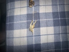 Nettie Rosenstein Vintage Gold-Tone Flying Bird and Rose Floral Brooch Set