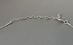Vintage Napier Bracelet Necklace Set Cream Silver Tone