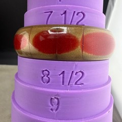 Vintage Bangle Bracelet Red Enamel Brass Tone 8.5”