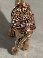 Egyptian Camel Pendant Charm Rhinestone Egypt Desert Vintage *chain Not Included