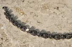 ✨VINTAGE Sterling Silver MARCASITE Floral 🌺Tennis Bracelet 🌟ESTATE Jewelry🌟