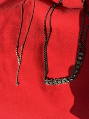 Vintage rhinestone silver necklaces, 2 pieces ,good condition.