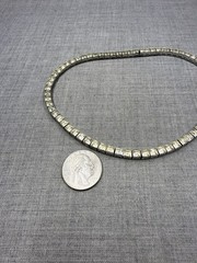 Vintage Dorsons Rhinestone Sterling Silver .925 Necklace 14.5″ (43 Grams)