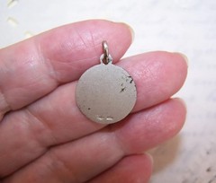 RELIGIOUS Italy 800 Silver Medal Pendant Charm – Infant Saint John the Baptist