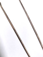 Vintage 925 Silver 26 GRAMS Victorian Necklace hematite 18″ – FREE SHIPPING