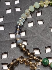 18 Inch Green AV Max Beaded Necklace