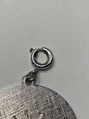Vintage Monet Horoscope Zodiac Charm Movable Sun Dial Silver-Tone
