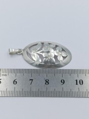 Pendant TEKA silver 835 Flowers Art Nouveau T.Klotz Germany 1960-70s vintage