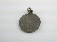 Vintage Spain Sterling Silver Mary Holy Mother Medal Pendant 925 2.3g 7/8 Inch