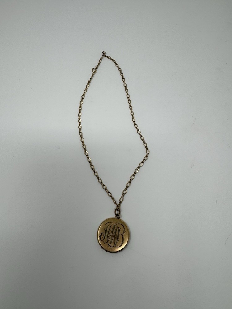 Victorian W H Co. Gold Fill Round Monogrammed Locket TLGG