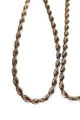 Vintage Revlon Rope Twisted Chain Necklace 18″ Silver Tone Costume 4mm Wide GUC