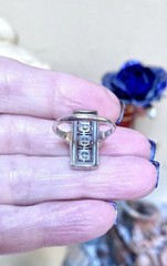Antique Art Nouveau Style Lab Created Diamond Circa Engagement 14K Gold FN Rings