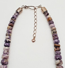 VTG 925 DTR Mine Finds Jay King Necklace 21in Dream Chevron Amethyst Rondelles