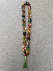 Confetti Necklace Vintage Resin Acrylic