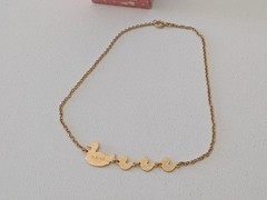 RARE Vintage Avon Family Of Ducks Ducklings In A Row Necklace 12 Inches