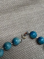 Colorful Necklace Vintage Wood or Plastic Beaded Vintage see pics 14″