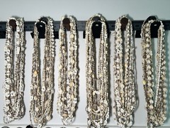 60 VTG-Now Seashell Lei LOT Kukui Nut cowrie shell Necklaces Wedding Luau Party