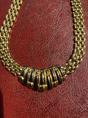 Vintage LANVIN GERMANY GOLD TONE CHOKER authentic
