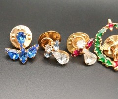 Vintage Guardian Angel Pins, Angel Pins Brooches Dove Lot Of 5