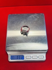 1970s Fine Platinum Over 1.5CT in Diamonds Retro Ring Size 6