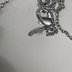 Vintage Avon Silver Tone Filigree Locket Necklace w/Floral Design & Rhinestones