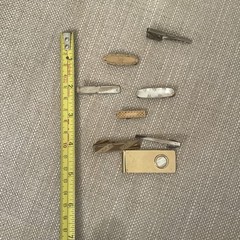 VTG Lot Of 8 Tie Clips Money Clip Hicock Marathon Mother Of Pearl Silver Gold