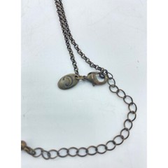 Vintage Antique Gold Tone Medallion Beaded Necklace Boho Necklace