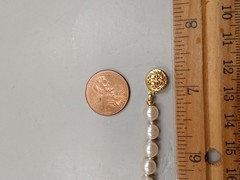 Vtg Faux Pearl Bracelet 7″