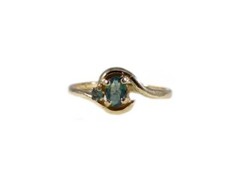 Antique 19thC 1/3ct+ Alexandrite 14kt Ring Genuine Russian Natural Color-Change
