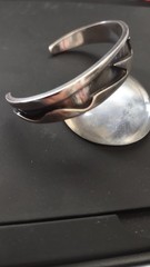 GORGEOUS VINTAGE MODERNIST HEAVY 26g STERLING BRACELET RONALD H PEARSON