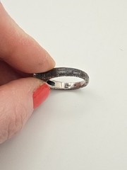 Vintage Sterling Ring with Abalone Inlay