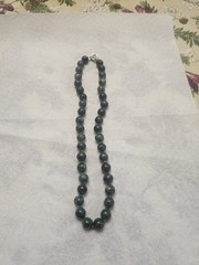 Modern Necklace stone green Beaded Collar Beads Pre Owned Condition Unique