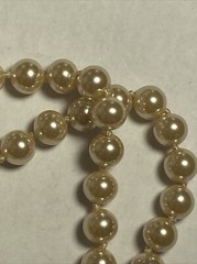 Bracelet 2 strand faux pearls Sterling Clasp Vintage Unused Mint Condition