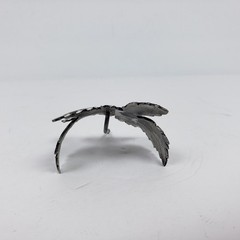 JC Penny Crown Trifari Leaf Silver Jewelry Broach