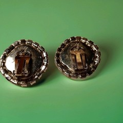 Signed Edlee Beautiful Vintage Clip-on Rhinestone Earrings