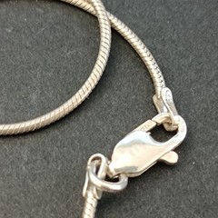 Sterling Silver Minimalist Necklace Modernist Solid Purple Stone Men Women VTG
