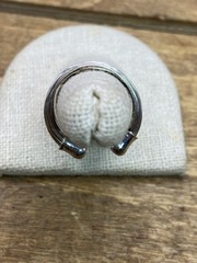 Vintage Brutalist Design Wired Sterling Silver Ring Sz. 7