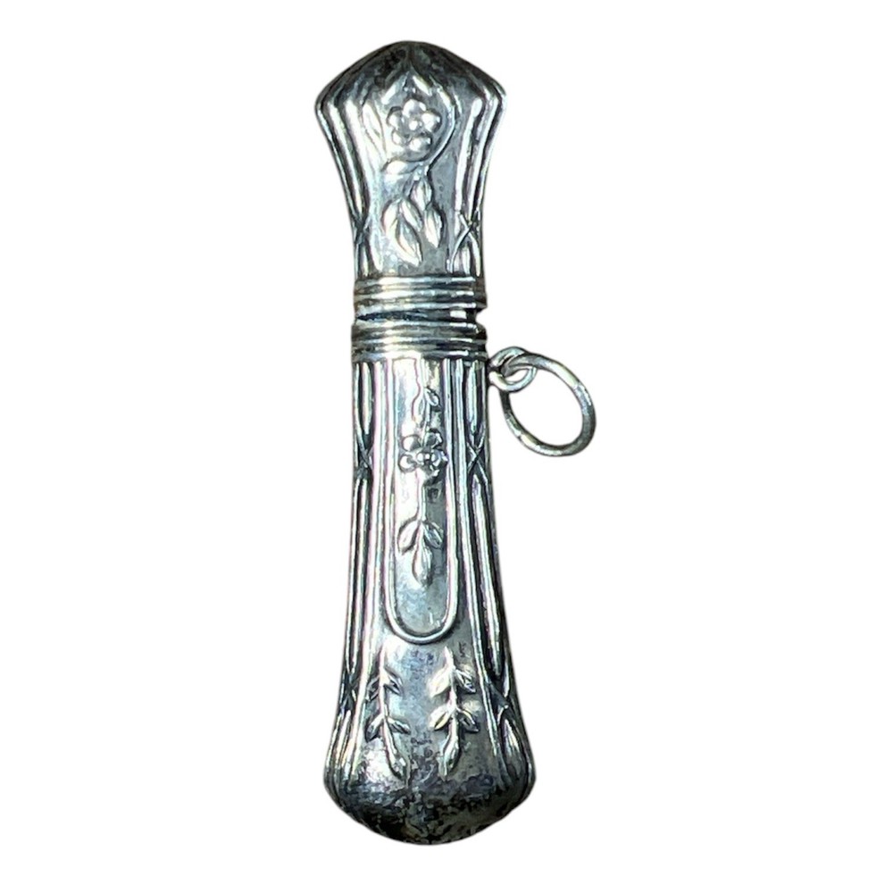 Vintage REO Sterling Needle Case Chatelaine Pendant BB07