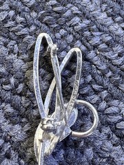 Sterling Silver Pin Brooch Fairy Wings Fly Free Vintage ROMA Good Luck Leaf