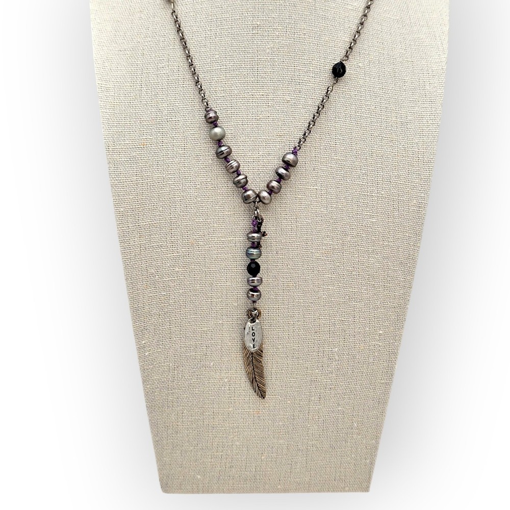 Lucky Brand Layered Y-Drop Necklace – Boho Faith & Love