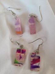 2 Pairs Of Earrings Made By Austic Children In Vero Beach Fl