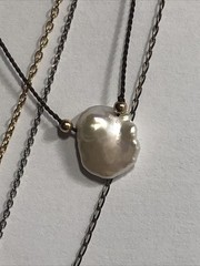 b53. 925 Sterling, GF, Mix material, Enamel, Pearl, Stone 8 chain Necklaces.