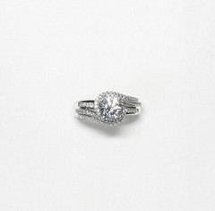Sterling 1.50 CT TW CZ Engagement Wedding Ring – Size 6.75