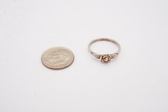 Vintage Sterling Silver 925 Flower Ring Size 6.25