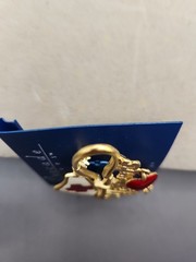 Vintage TONA NURSE PIN BROOCH My Patients Are #1 GOLDTONE White Red ENAMEL HEART