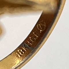 Vintage Brutalist Nugget Cocktail Ring 18k Gold Electroplated Opals AS IS Sz 5.5